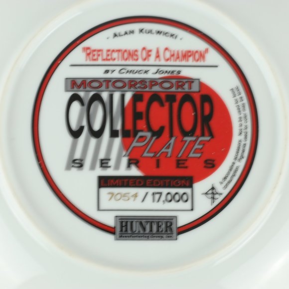Alan Kulwicki Motorsport Collector Plate Series by Chuck Jones - Picture 4 of 5